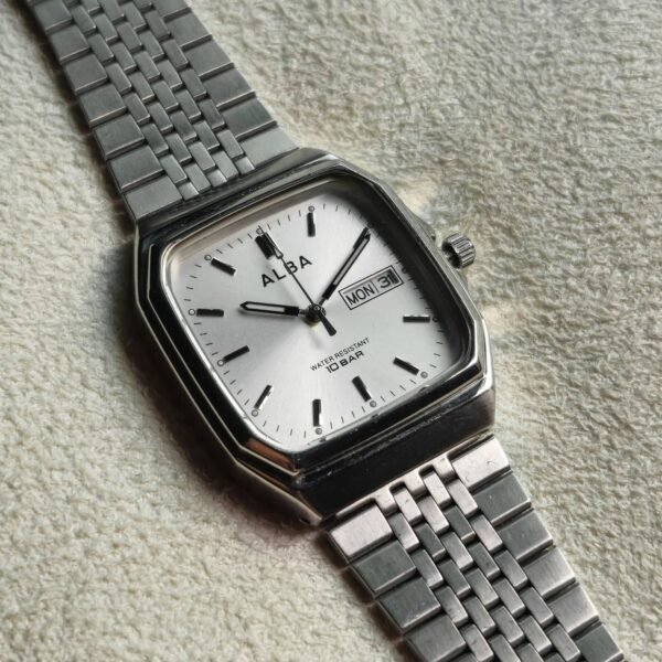 ALBĀ by Seiko 7N33-K003 – Silver Tank Diver