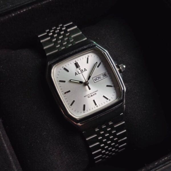 ALBĀ by Seiko 7N33-K003 – Silver Tank Diver