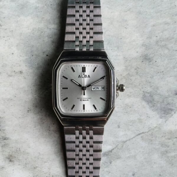 ALBĀ by Seiko 7N33-K003 – Silver Tank Diver