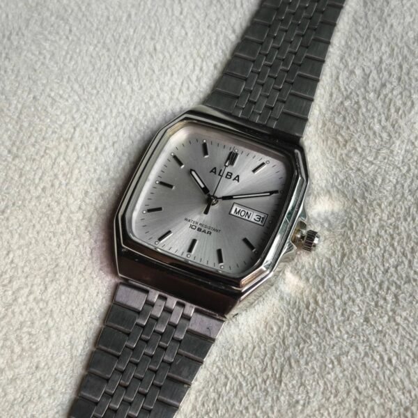 ALBĀ by Seiko 7N33-K003 – Silver Tank Diver