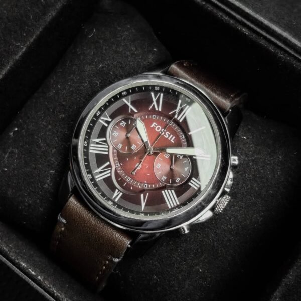 FOSSIL Grant Chronograph – Burgundy Dial